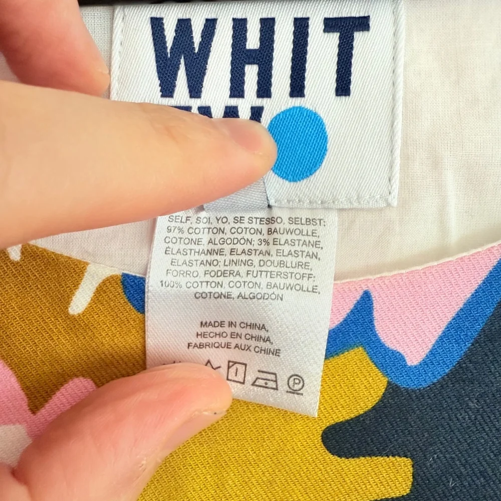 Whit Two Women's Multicolor Floral Sleeveless Dress Size 6 - Picture 7 of 7